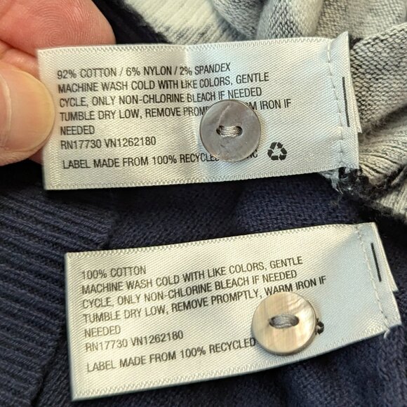 A New Day Bundle of Two Size Small Cardigans Black/White, Navy - Picture 5 of 9